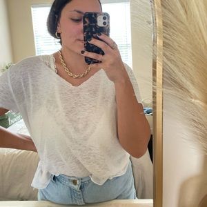 Project Social x Urban Outfitters Textured V Neck Tee